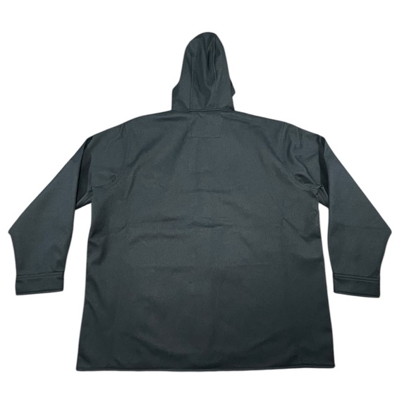 Carhartt Rain Defender Relaxed Fit Heavyweight Hooded Shirt Jacket 2XL Navy Blue - Picture 3 of 16